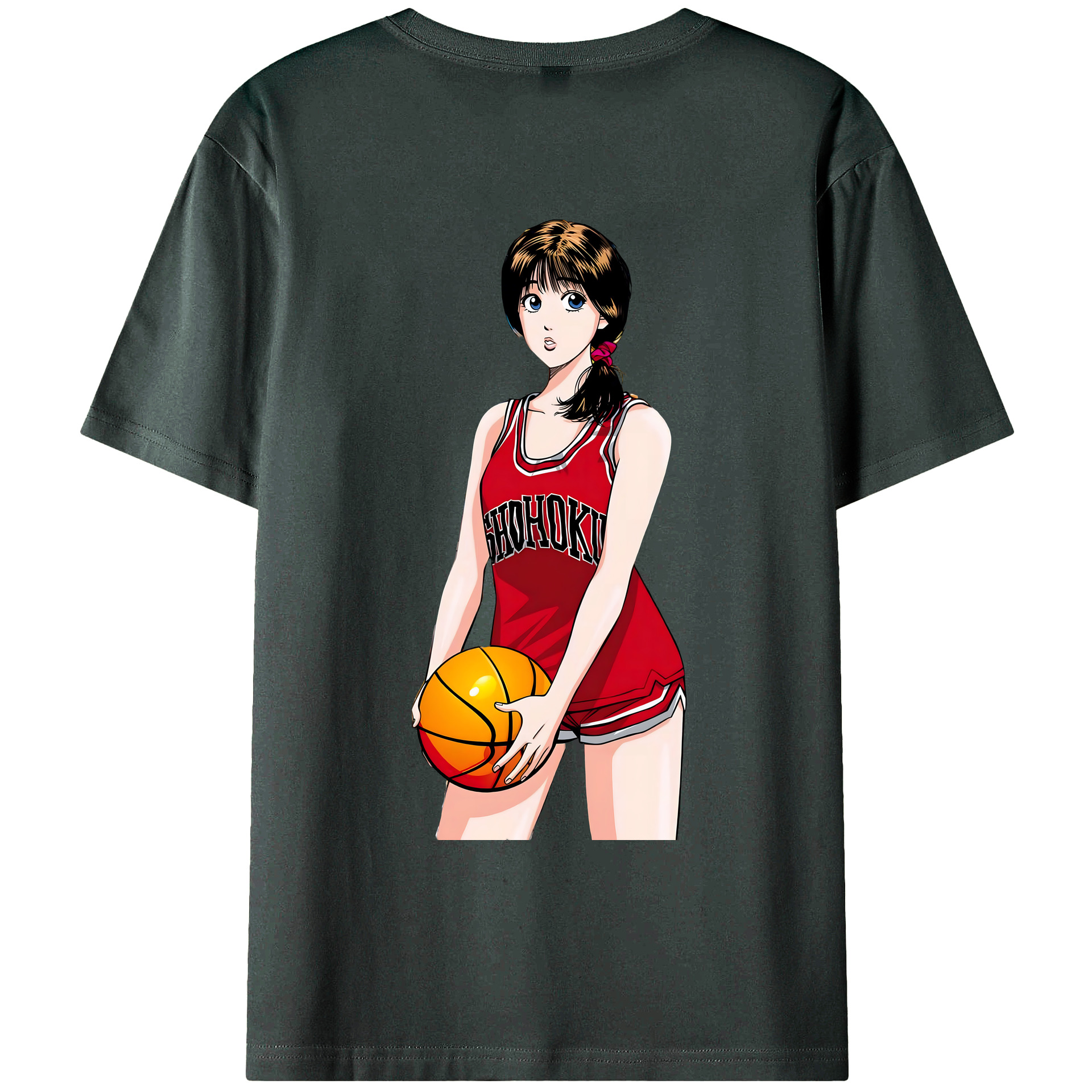 （画像用） SLAM DUNK／スラムダンク 綿100％ メンズ半袖Tシャツ（バックプリント） 通気性
